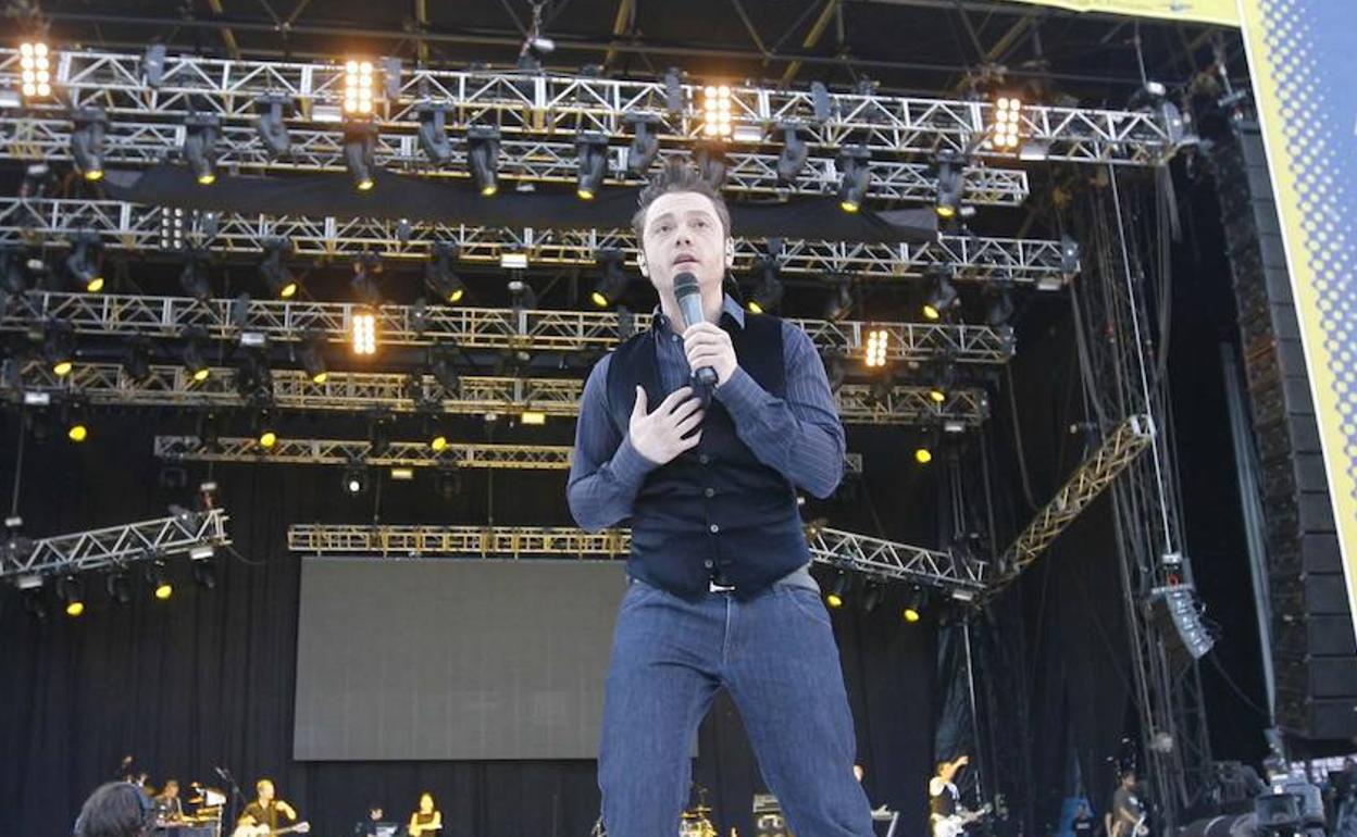 Tiziano Ferro en su concierto de Valladolid Latino.