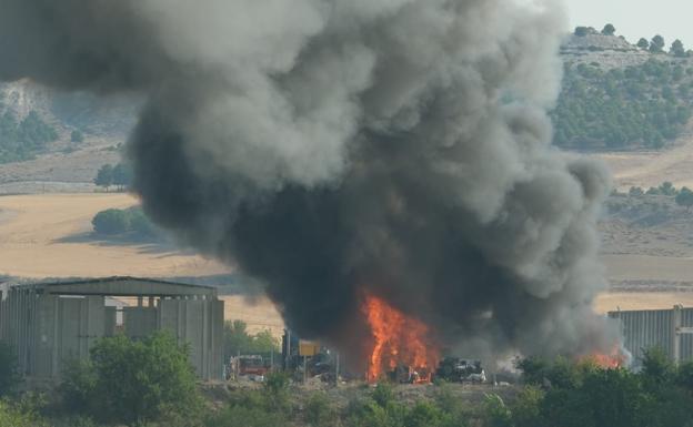 Imágenes del incendio.