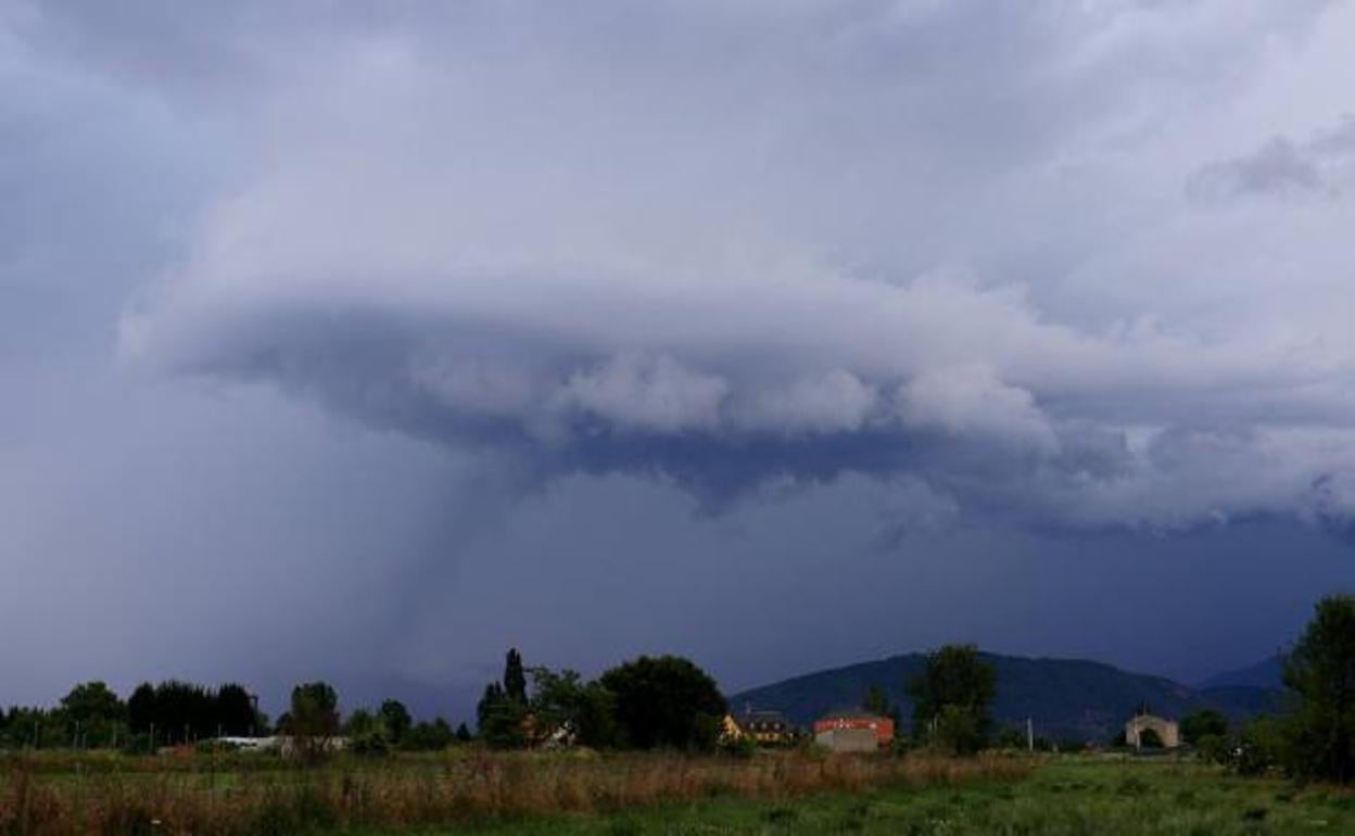 Tormenta sobre la provincia de León.