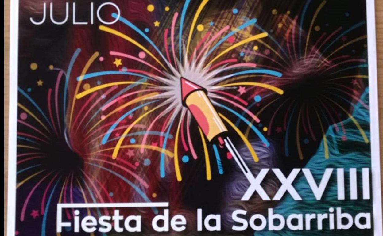 Cartel de las fiestas de la Sobarriba.
