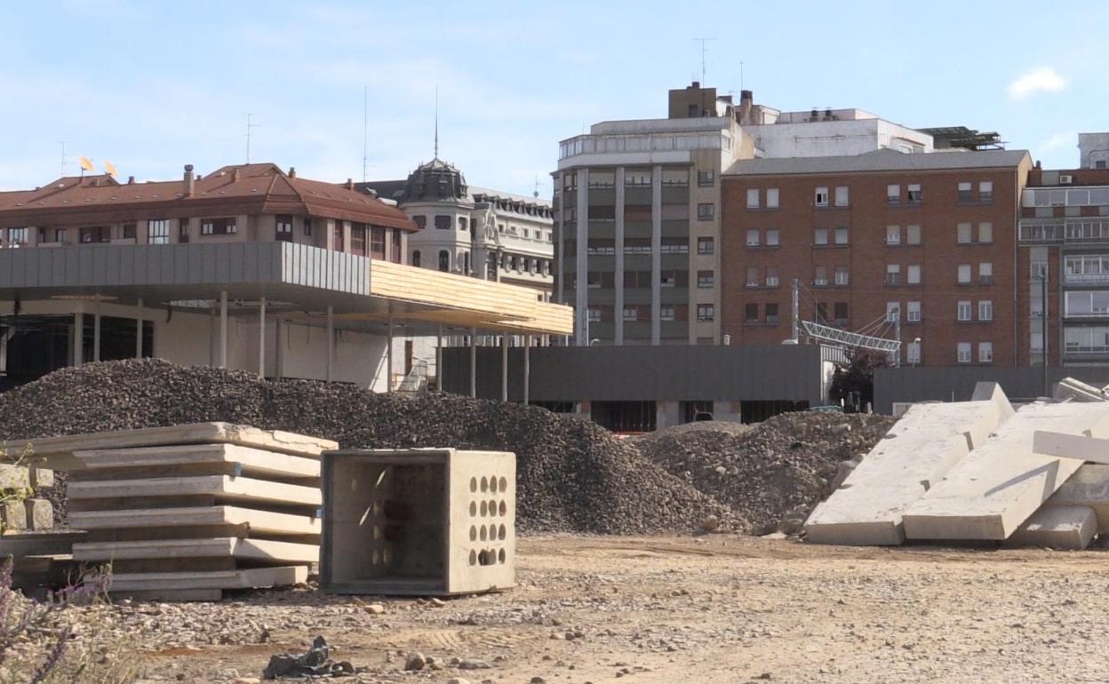 Obras de la integración del AVE a su paso por León. 