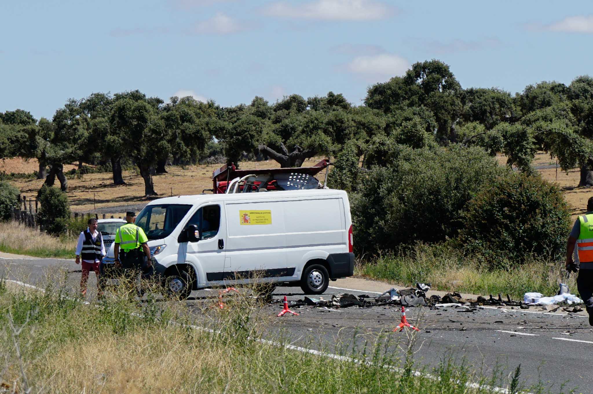 El vehículo en el que viajaba el fallecido quedó completamente destrozado