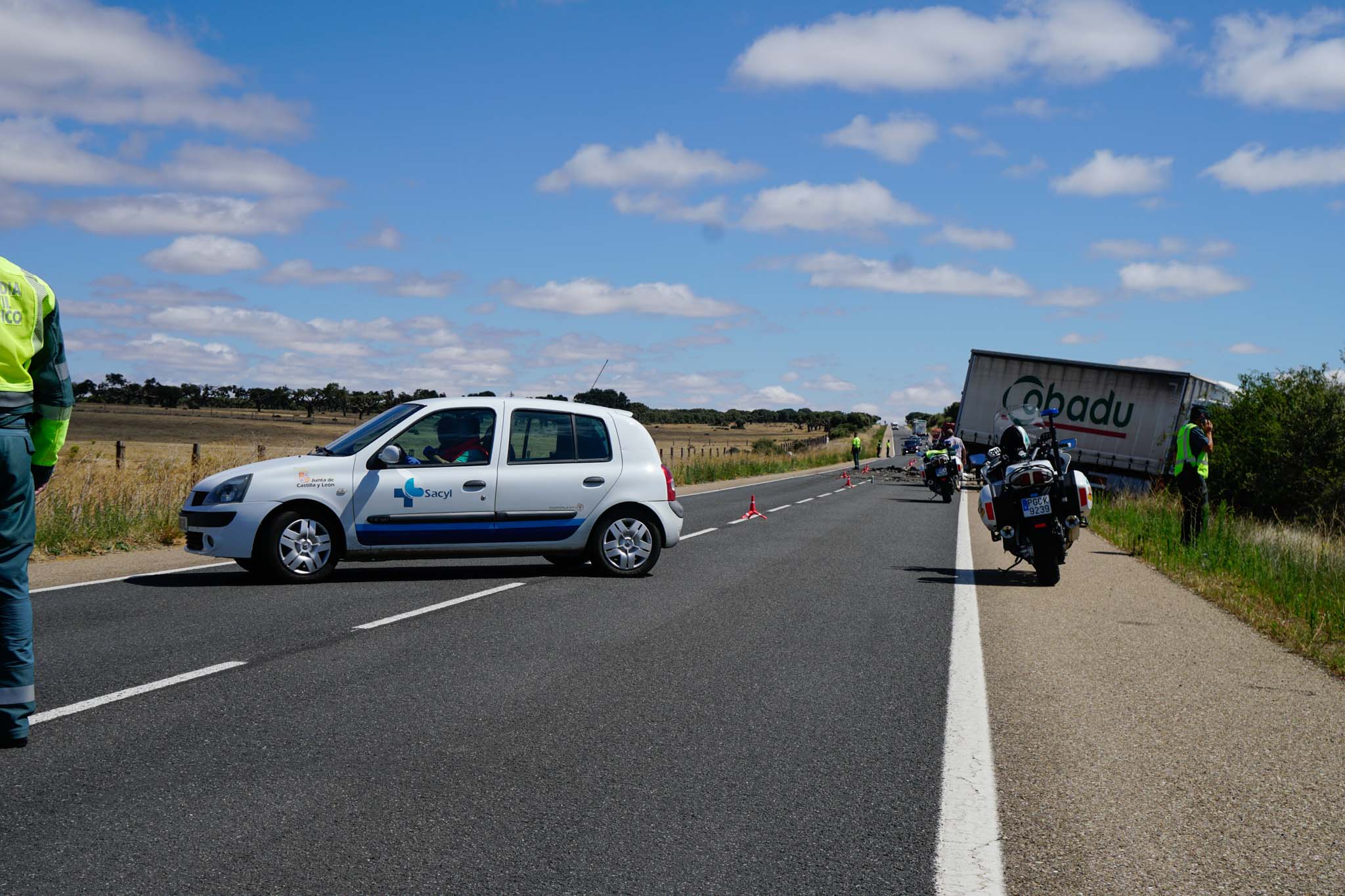 El vehículo en el que viajaba el fallecido quedó completamente destrozado