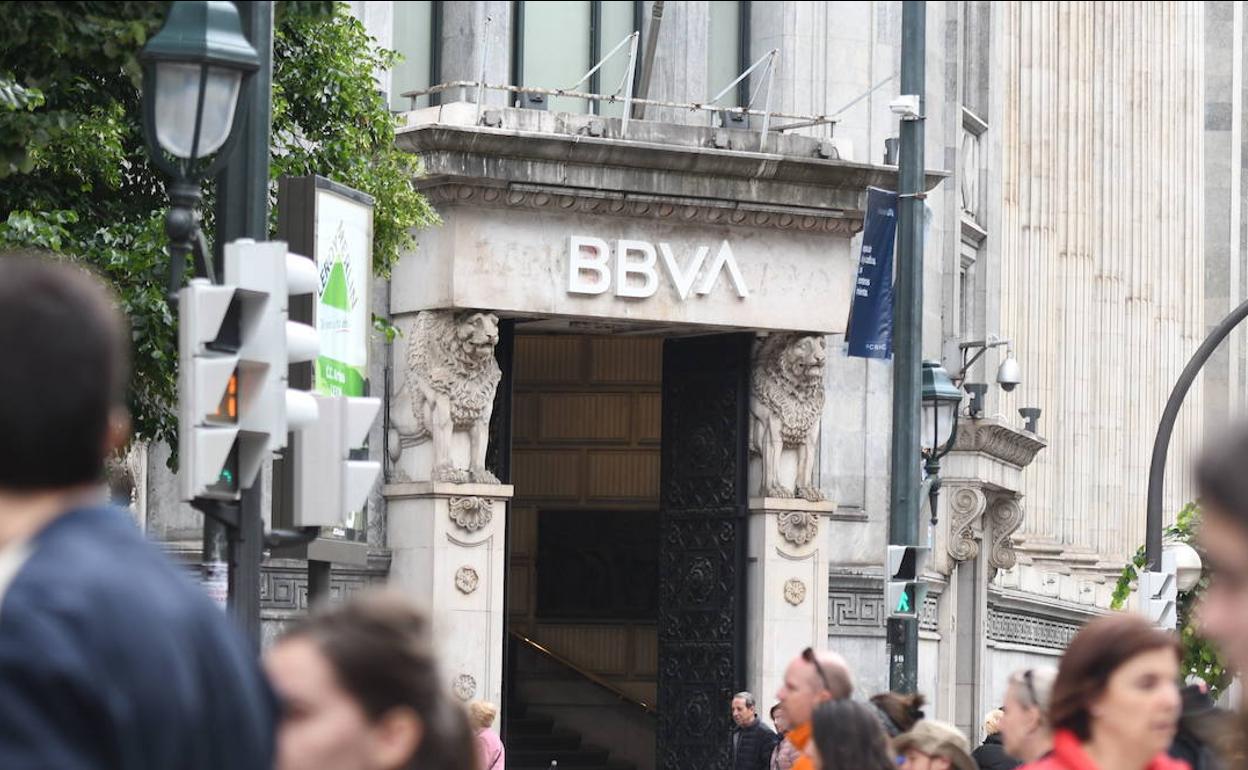 Sede del BBVA en la Gran Vía de Bilbao.