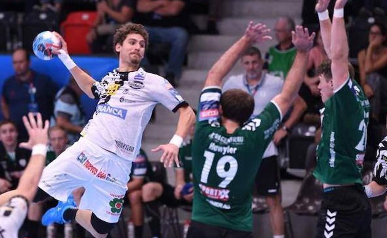 Acacio en un partido. 