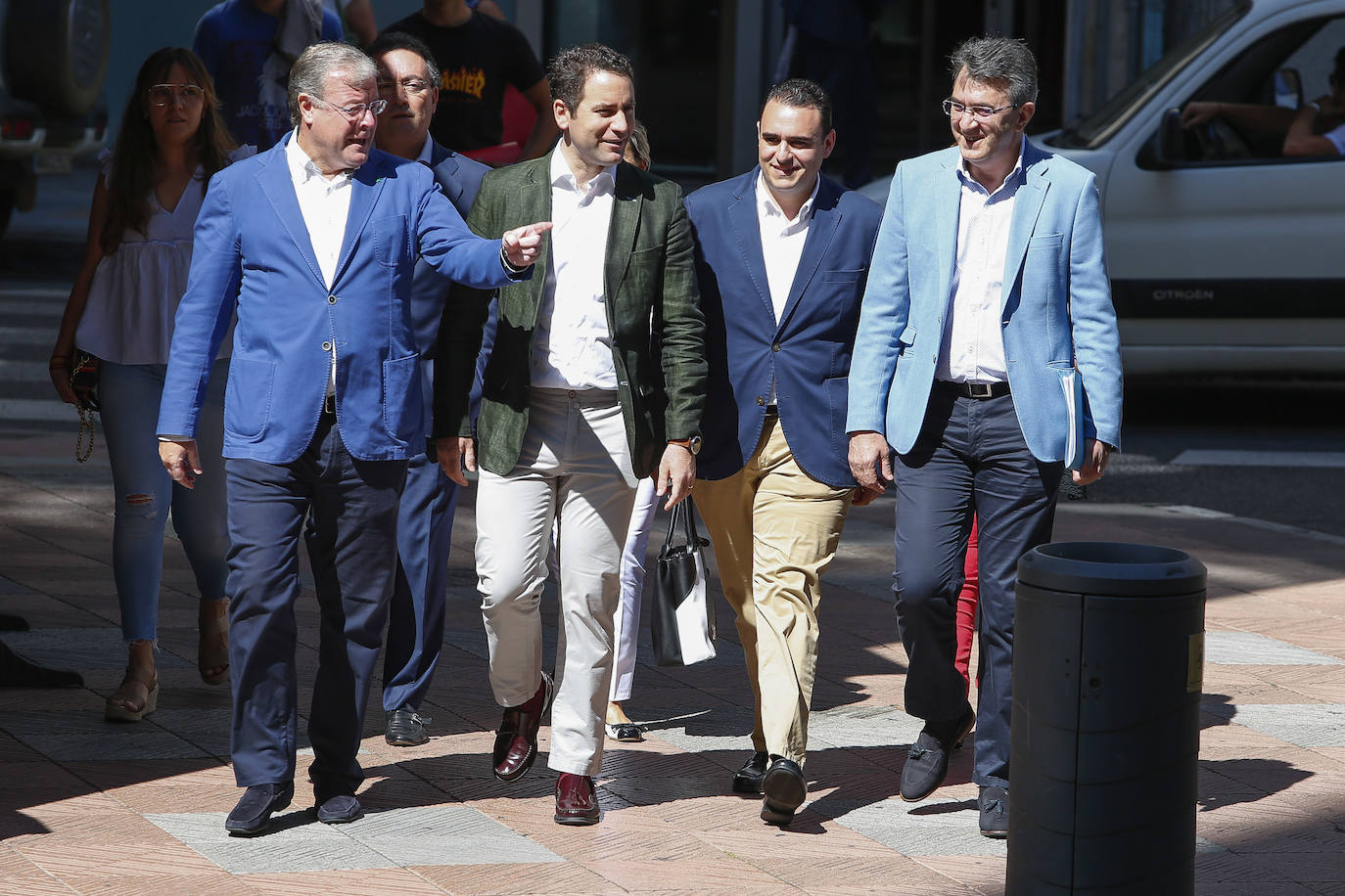 Antonio Silván, García Egea, José Miguel González y Juan Martínez Majo.