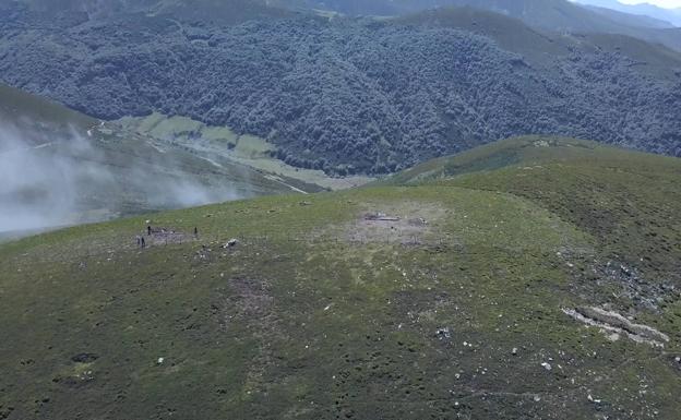 Galería. Yacimiento de la Vía Carisa a vista de dron.