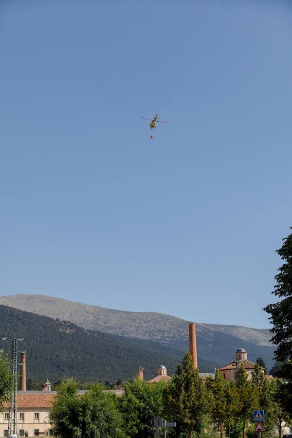 Fotos: Incendio cerca de la fuente de los Infantes en la Granja de San Ildefonso (Segovia)