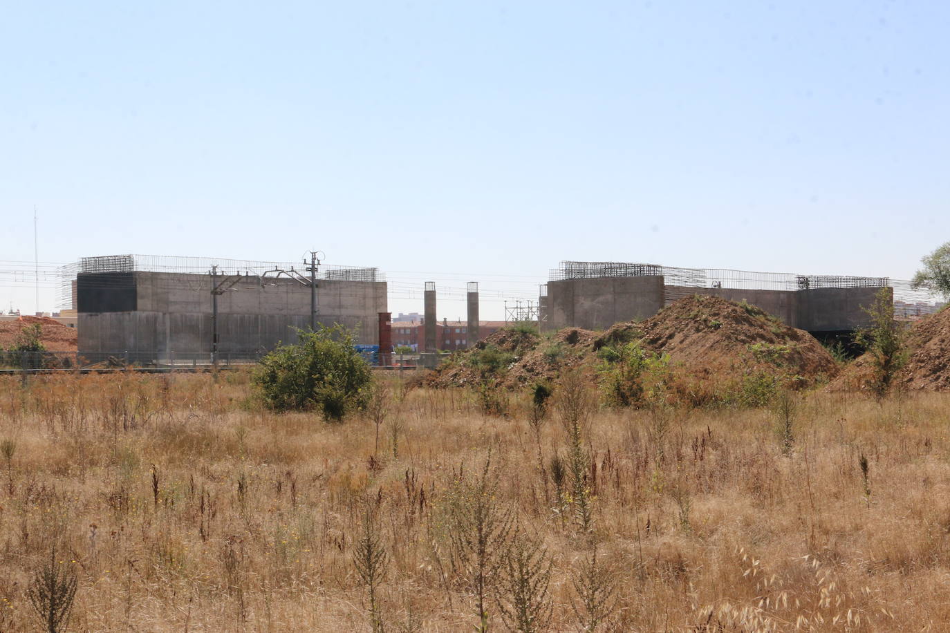 Fotos: Obras de construcción del paso elevando entre San Andrés y la rotonda del Hospital San Juan de Dios