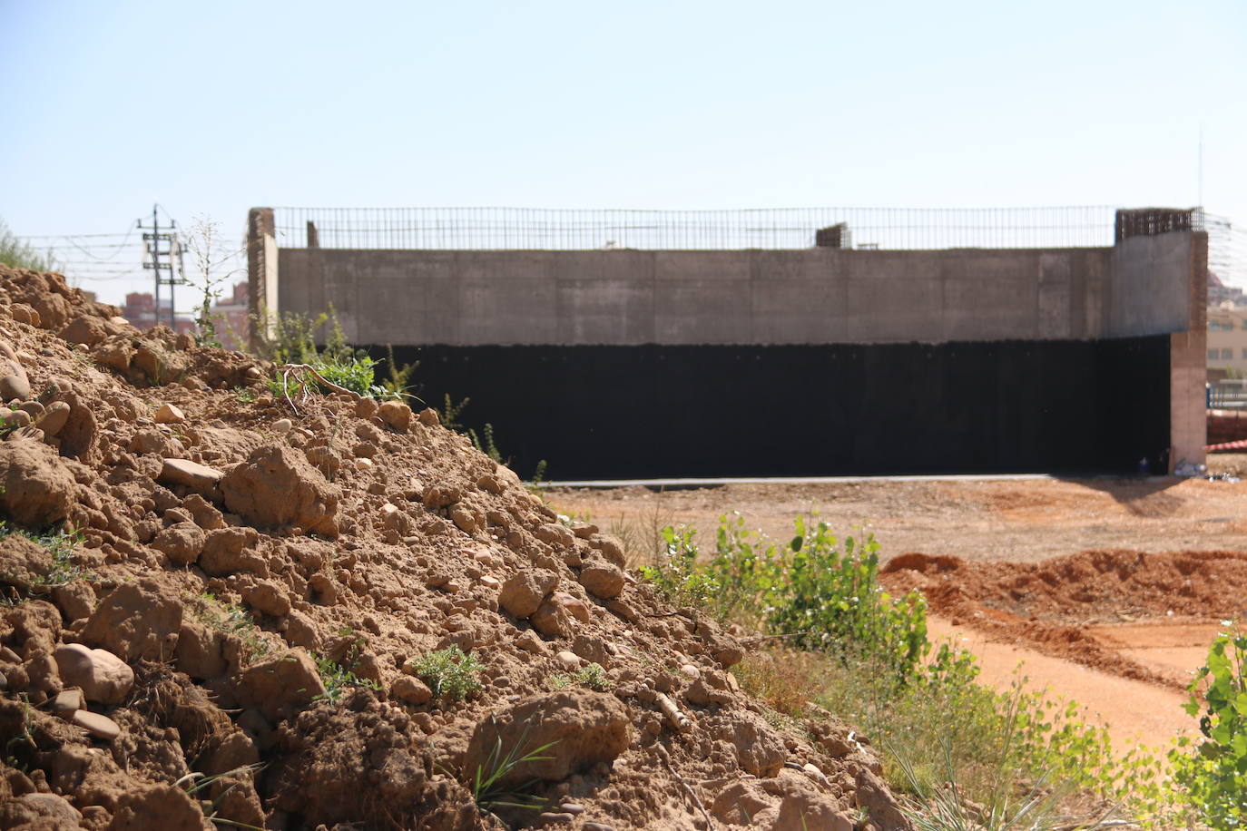 Fotos: Obras de construcción del paso elevando entre San Andrés y la rotonda del Hospital San Juan de Dios