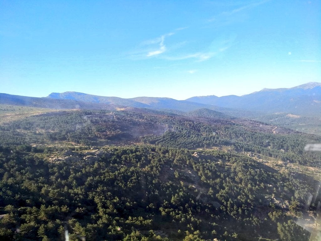 Efectivos de Brif Tabuyo durante los trabajos de este martes.