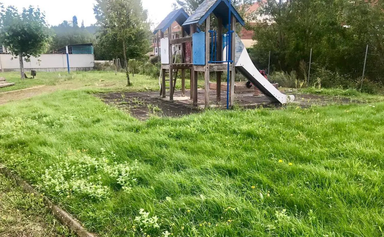 Imagen del parque 'El Soto', en la carretera de Caboalles. 