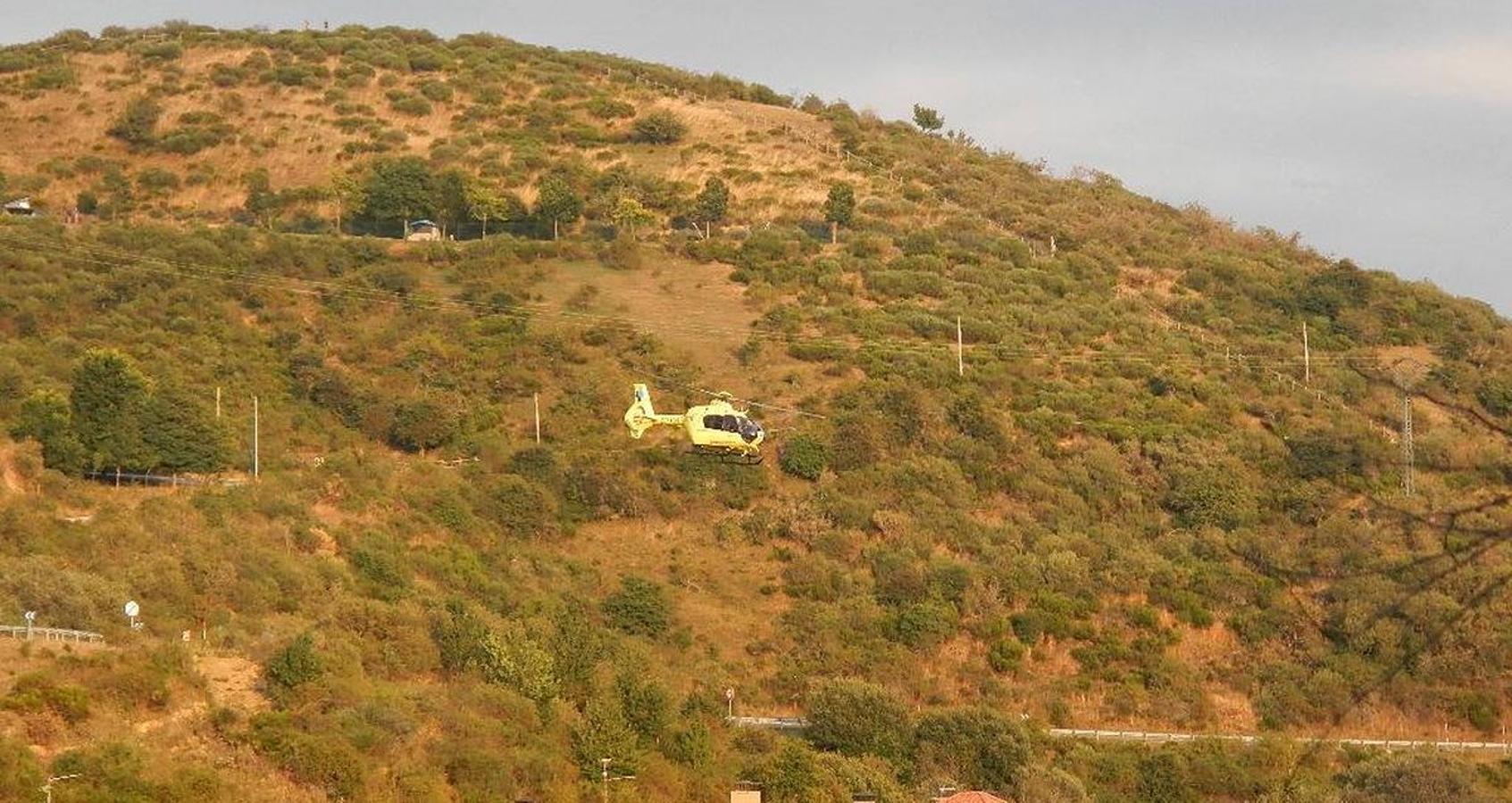 Fotos: Fallece un motorista en Riaño