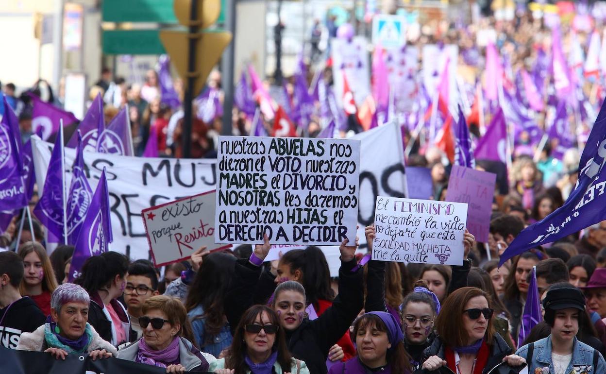 Manifestación del 8 de marzo en Ponferrada.