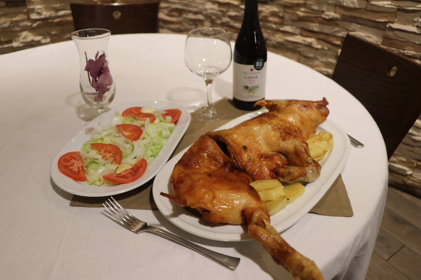 Imagen del chuletón de buey de este restaurante.