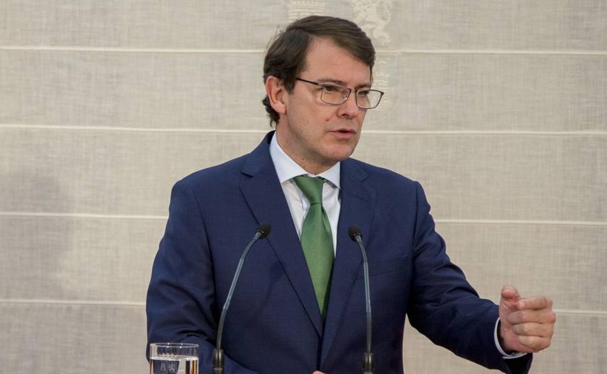 El presidente de la Junta de Castilla y León, Alfonso Fernández Mañueco.