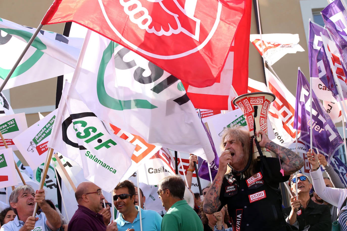 Fotos: Los docentes exigen la jornada de 35 horas