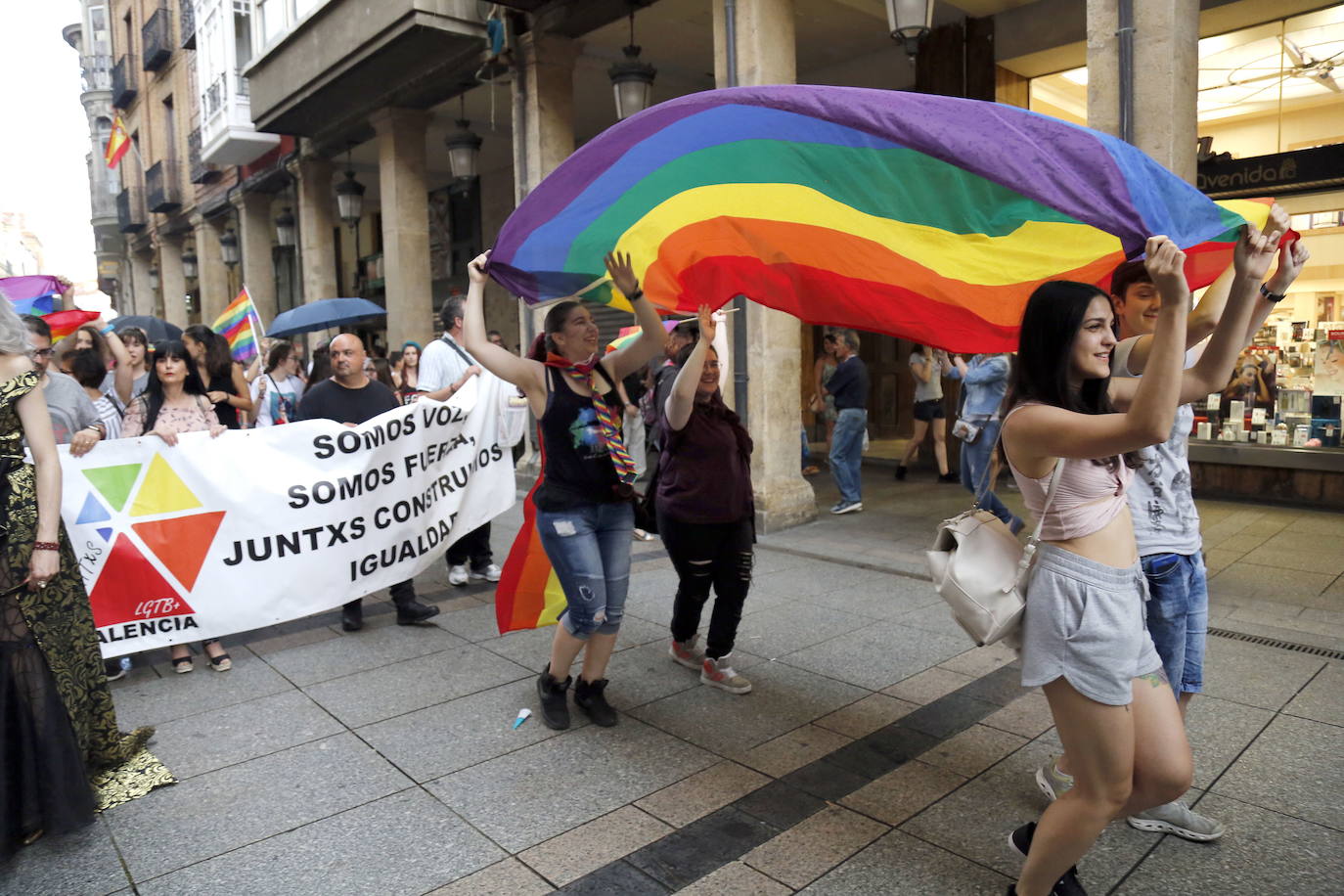 Manifestación LGTB en Palencia. 