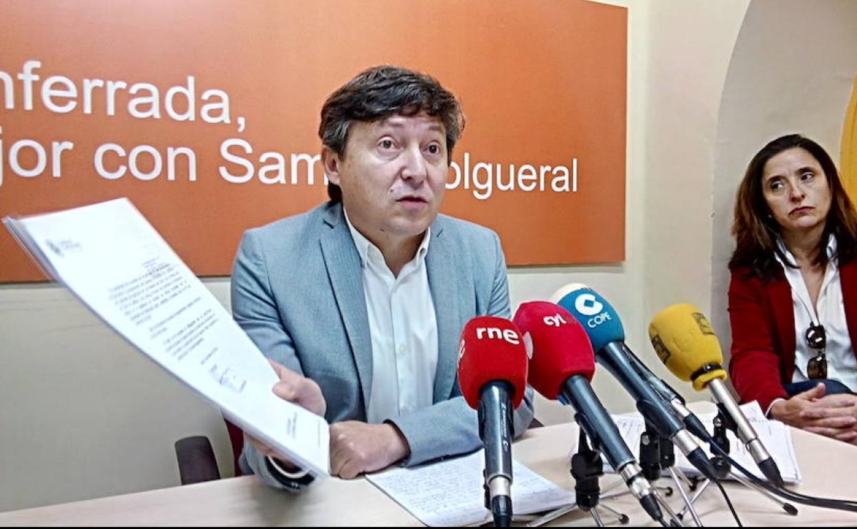 El portavoz municipal de USE Bierzo, Samuel Folgueral.