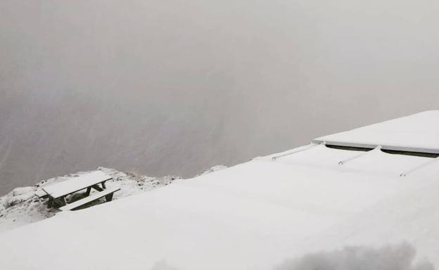 Galería. Imagen de la nevada caída en las últimas horas en Picos.