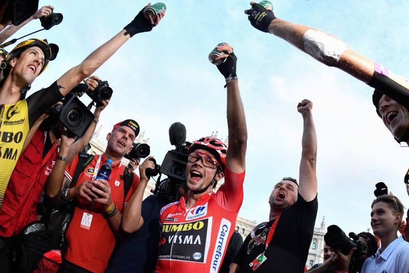 El ciclista esloveno conquista la primera grande de su carrera