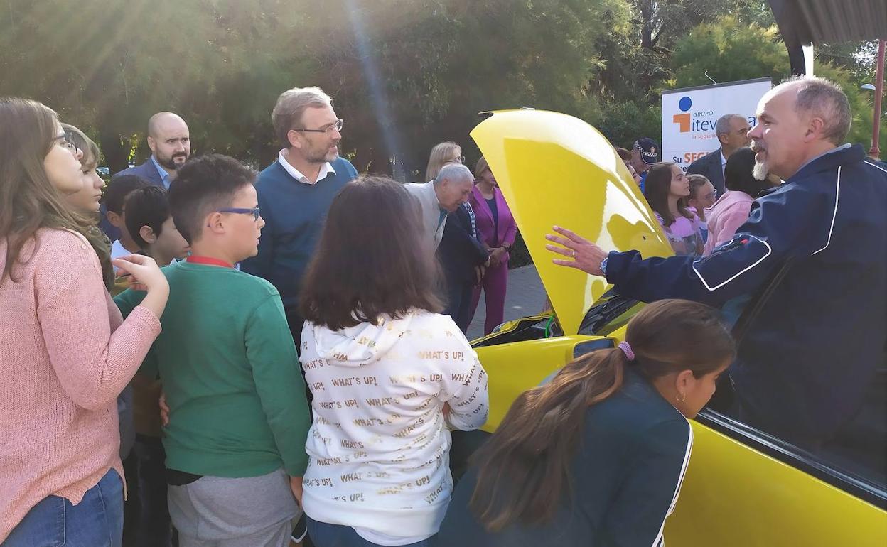 Acto con escolares de León.