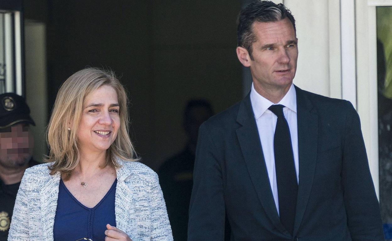 La infanta Cristina y su esposo, Iñaki Urdangarin, en una imagen de febrero de 2017.