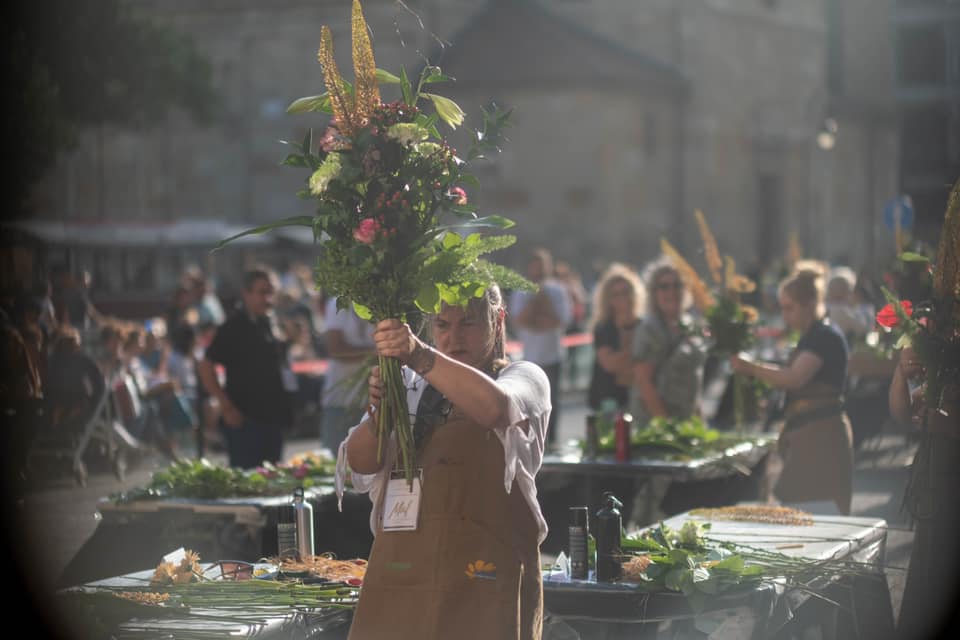 Antonio Jesús Vázquez, mejor artesano florista de España. 