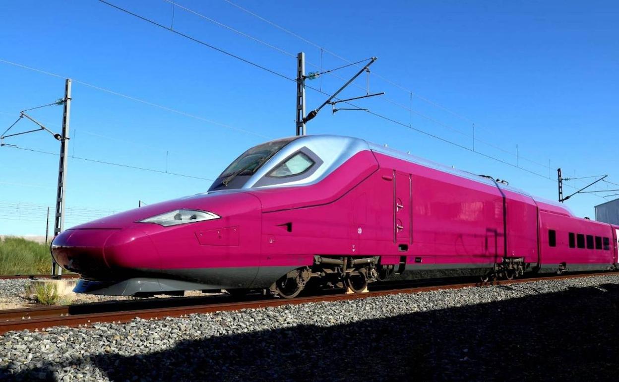 Color exterior del Talgo que Renfe destinará al servicio de bajo coste en algunas de sus líneas de Alta Velocidad. 