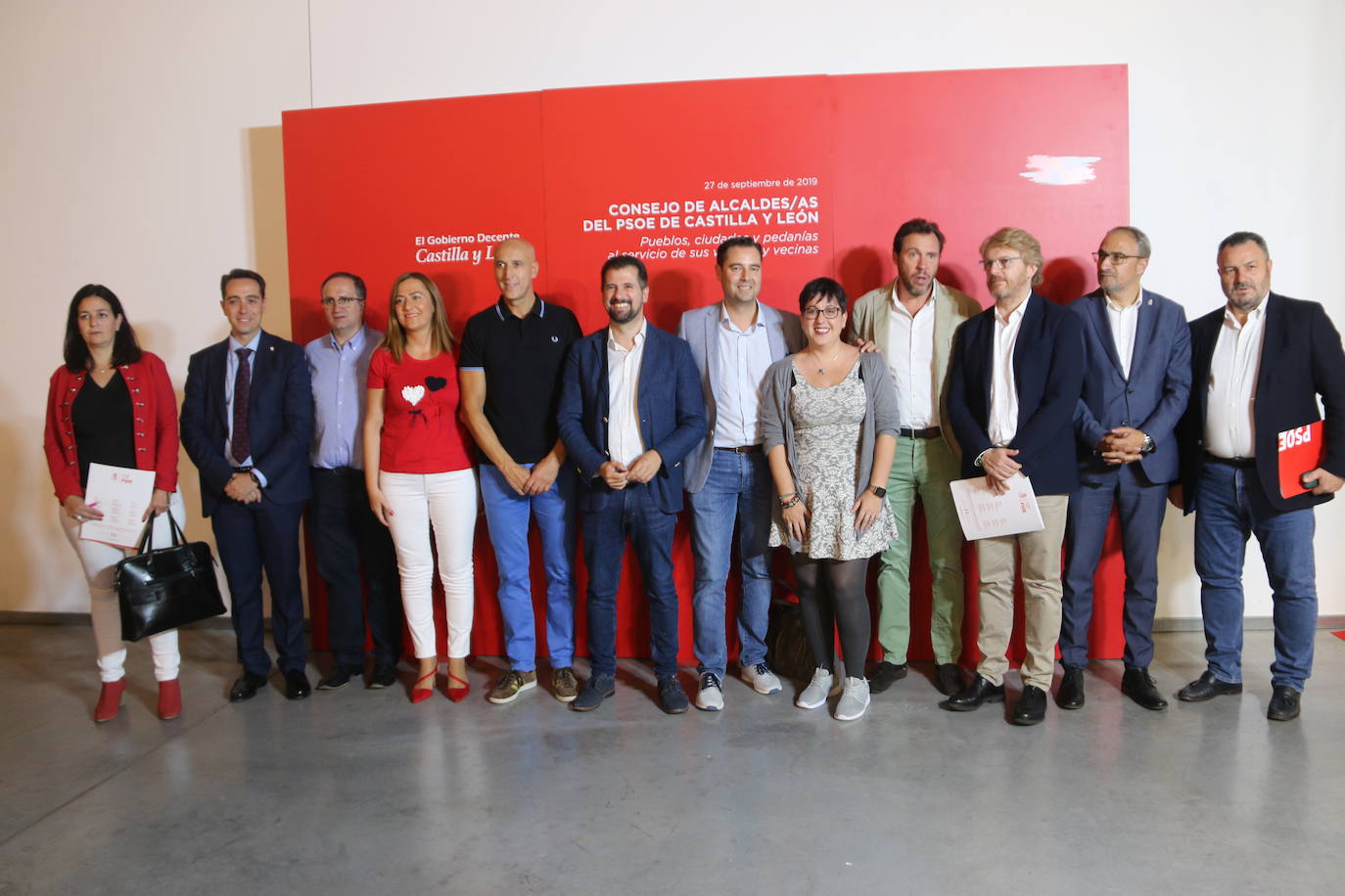 Diferentes cargos del Partido Socialista.