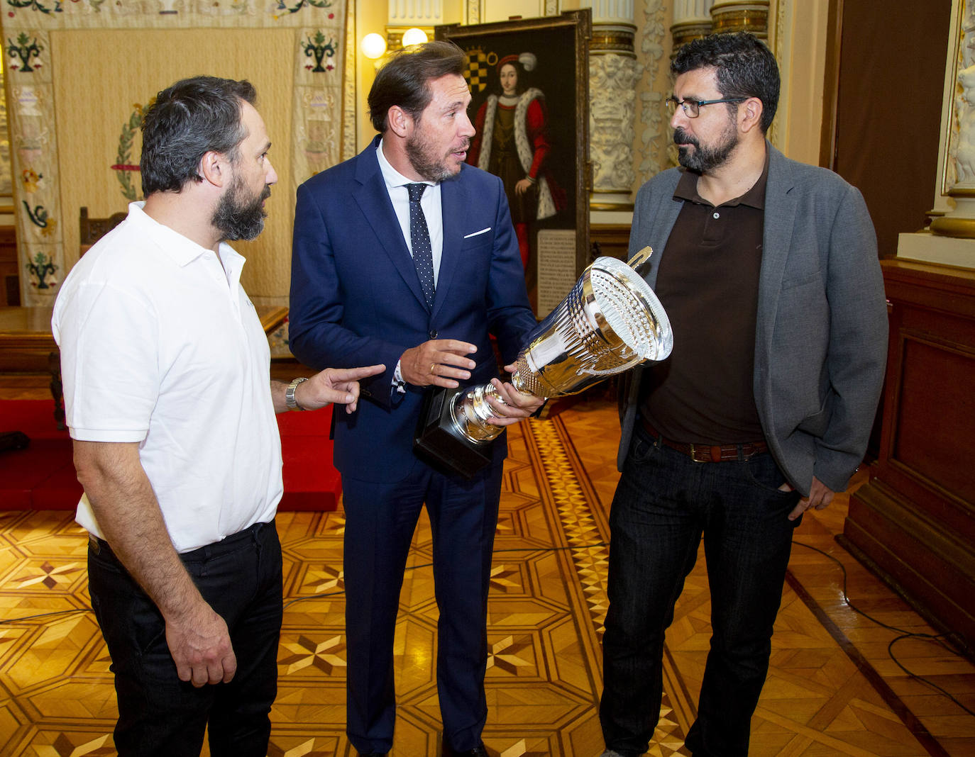 Ayuntamiento de Valladolid. Recepción del alcalde Óscar Puente al CPLV.