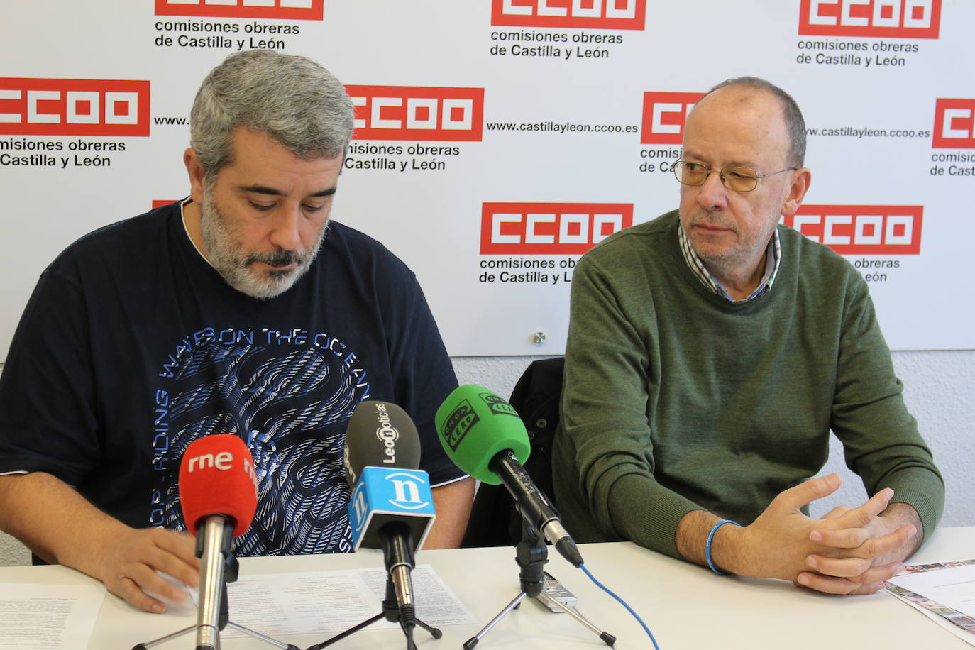 Xosepe Vega e Ignacio Fernández, durante la presentación. 