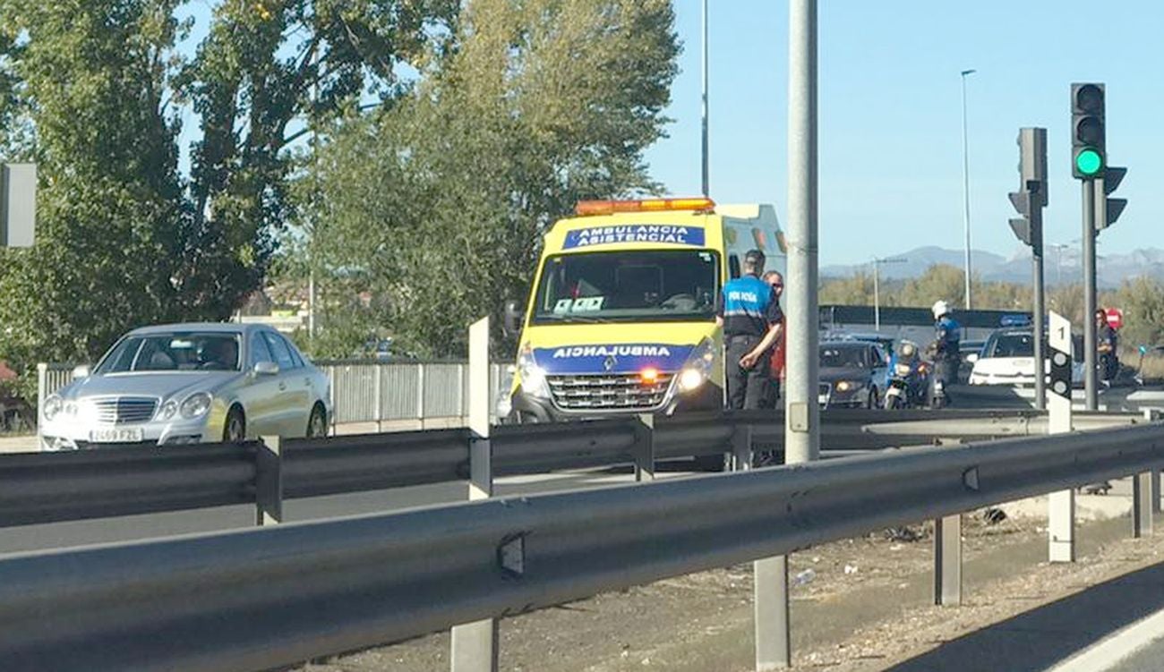 Efectivos de Emergencias en el lugar del suceso.