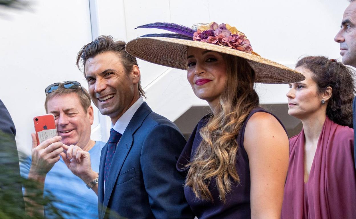 El tenista David Ferrer y Marta Tornel. 