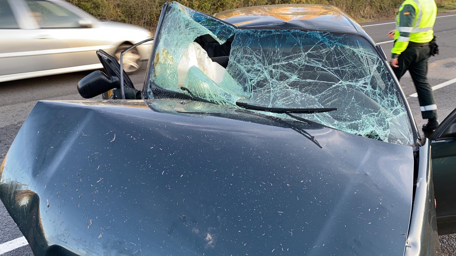 Dos personas han resultado heridas de gravedad tras una salida de vía del turismo en el que viajaban