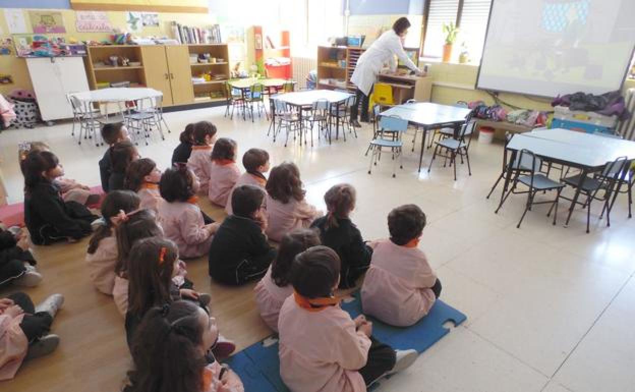 Aula del Colegio Divina Pastora de León.