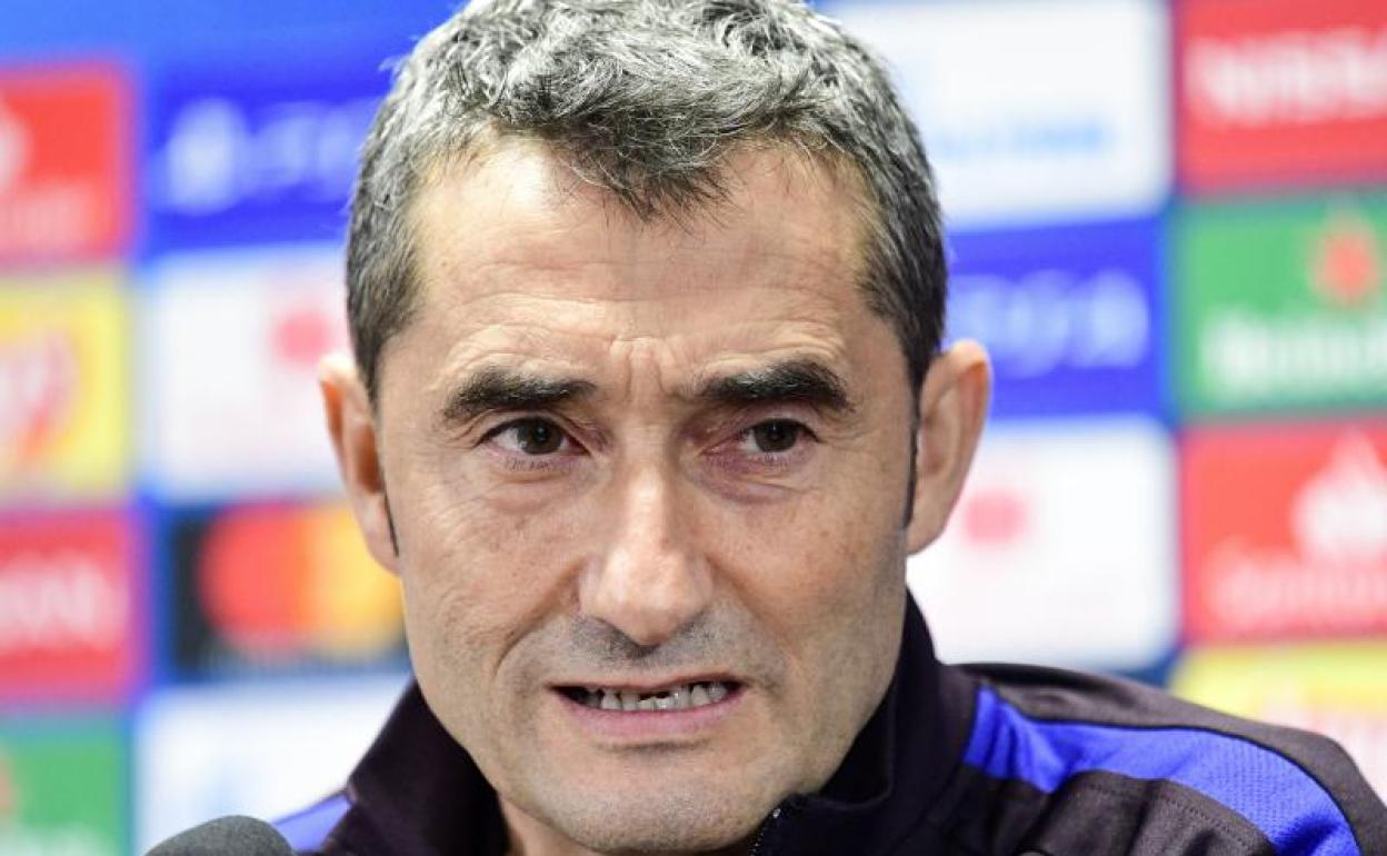 Ernesto Valverde, entrenador del Barcelona. 