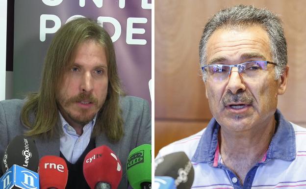 Pablo Fernández y Nicanor Pastrana, secretario autonómico y concejal de Podemos.