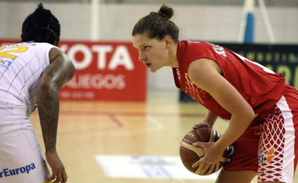 Un lance del partido.