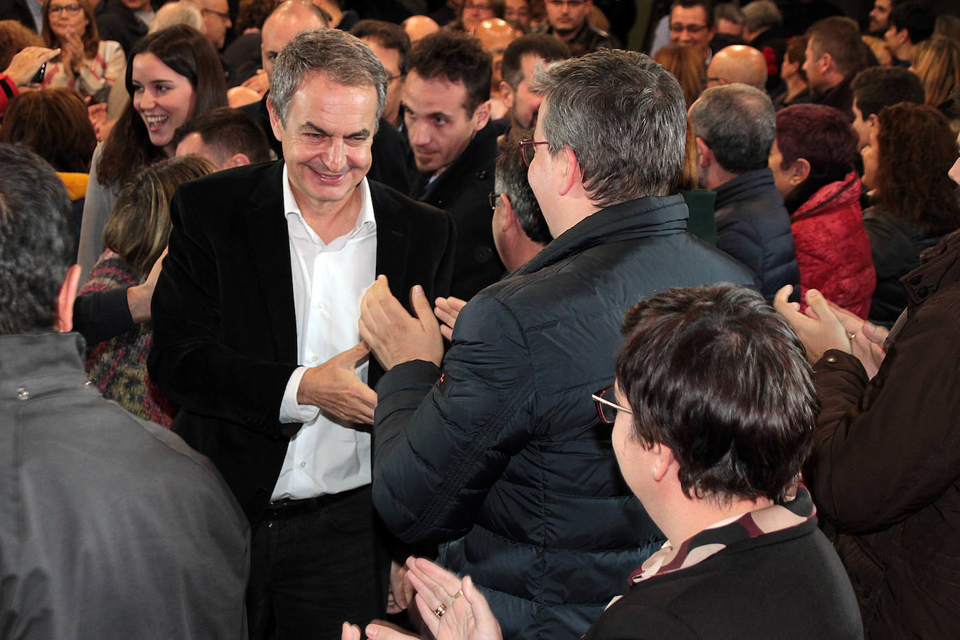 José Luis Roríguez Zapatero, este jueves en León.