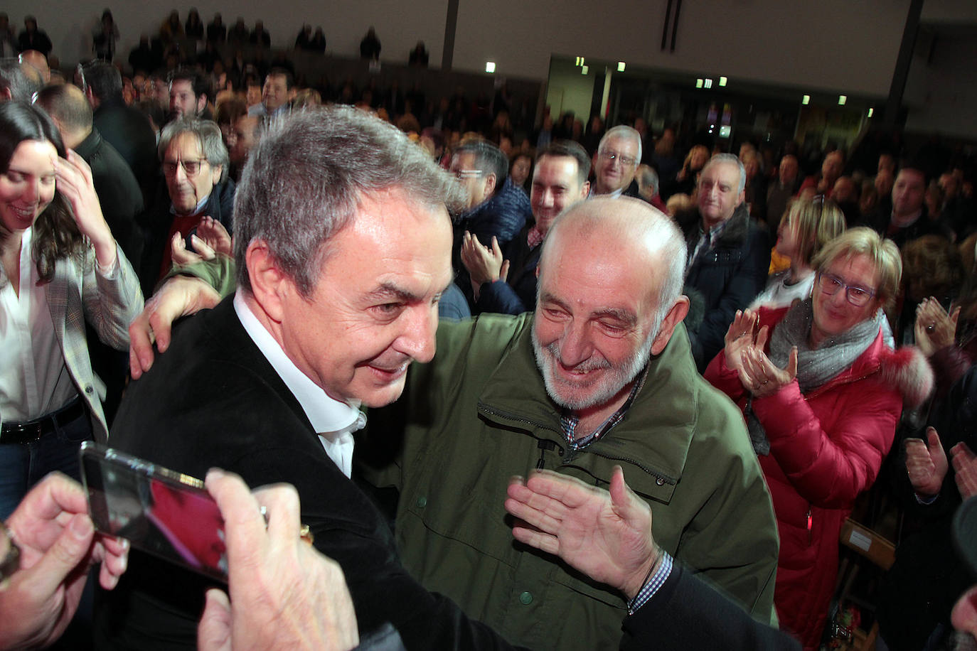 José Luis Roríguez Zapatero, este jueves en León.