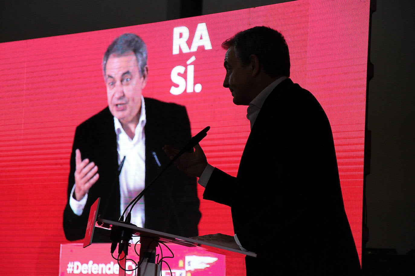 José Luis Roríguez Zapatero, este jueves en León.