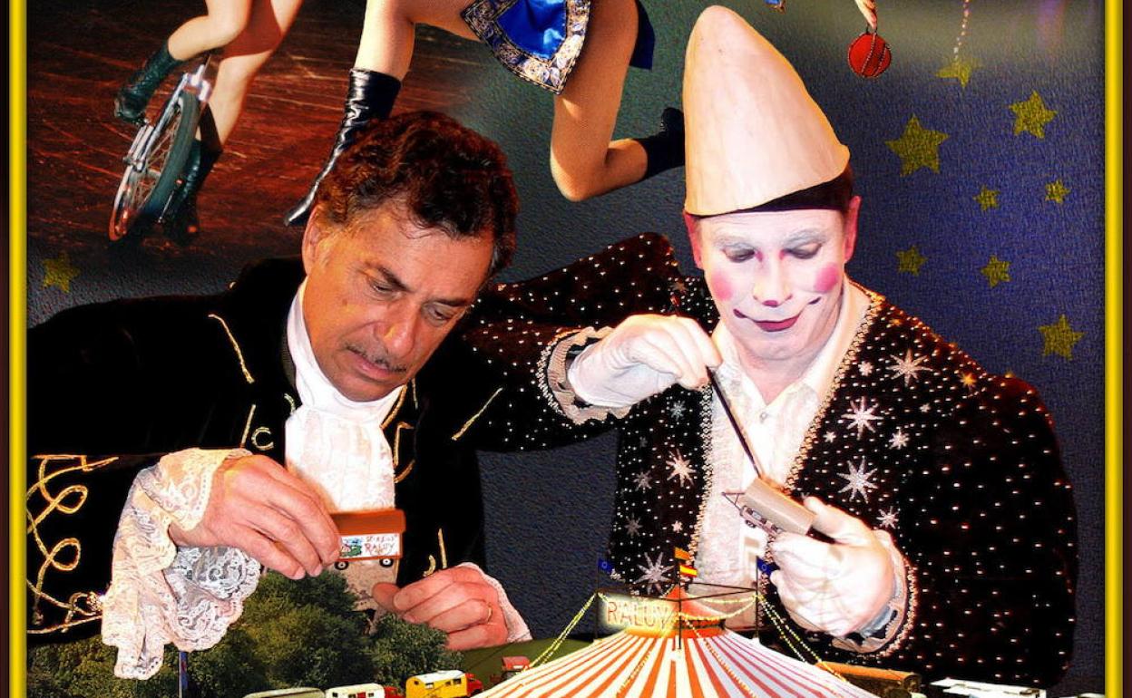 Cartel del espectáculo del Circo Raluy, en el que aparece Carlos Raluy (izquierda).