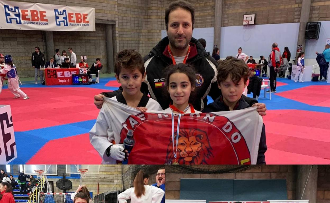 Un oro y una plata para el Taekwondo León en Moaña