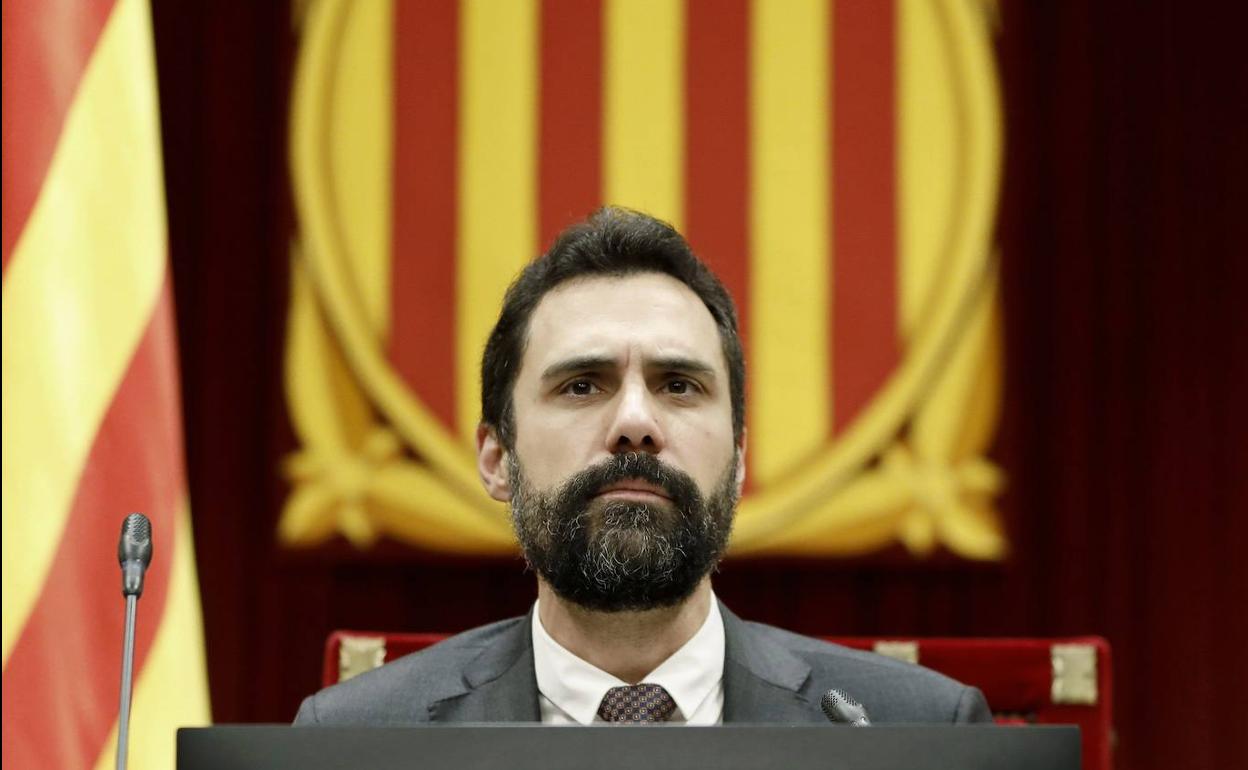 El presidente del Parlament, Roger Torrent. 