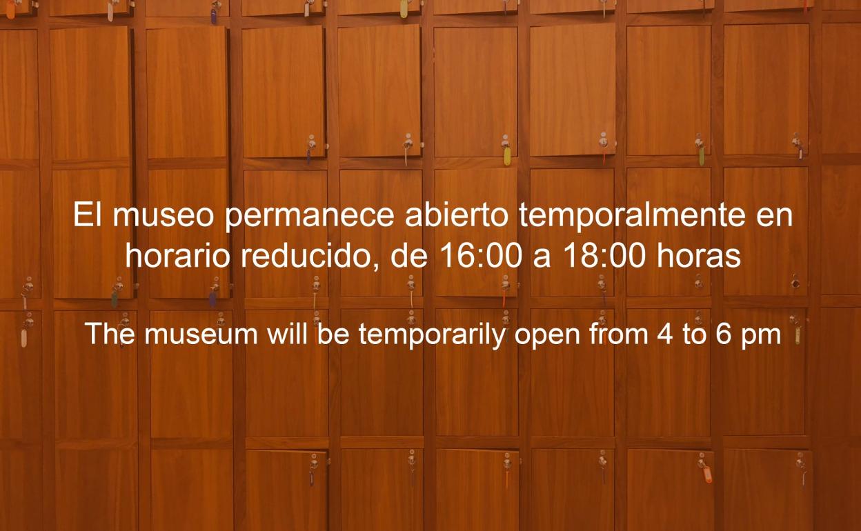 Horario del museo. 