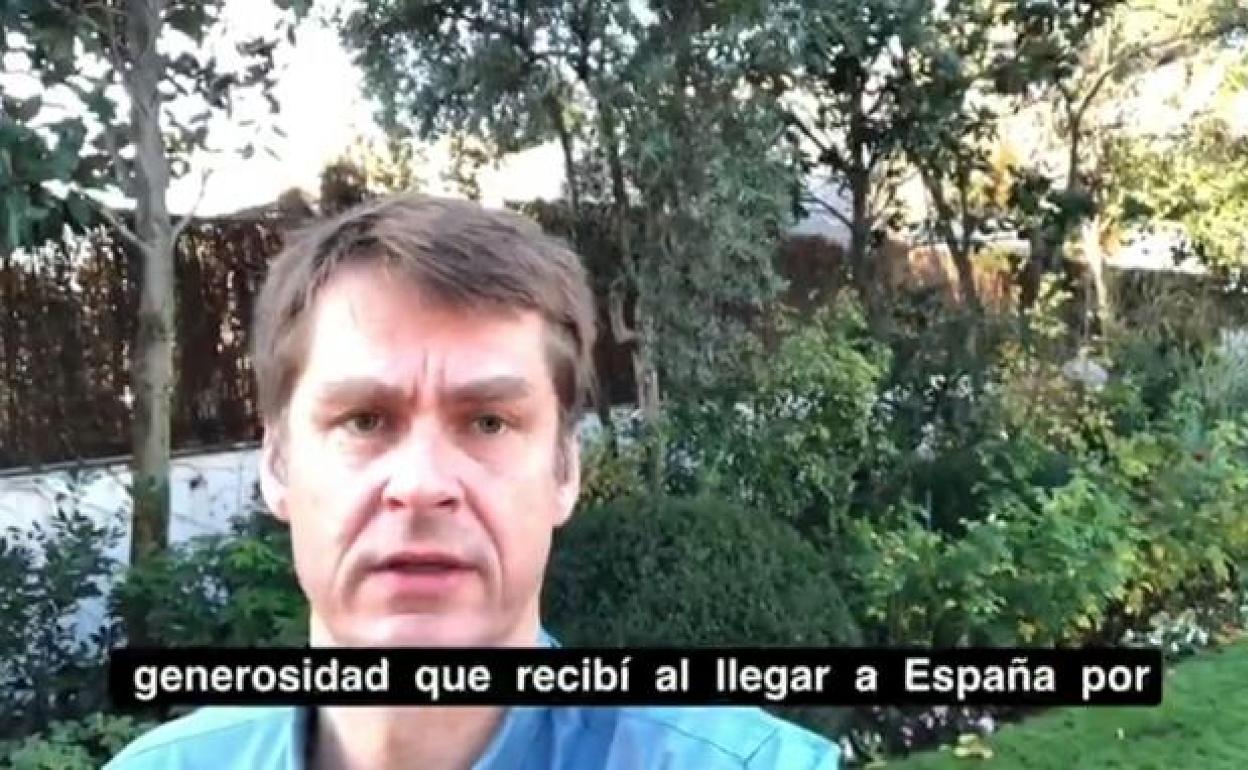 Vídeo emitido por el embajador británico.
