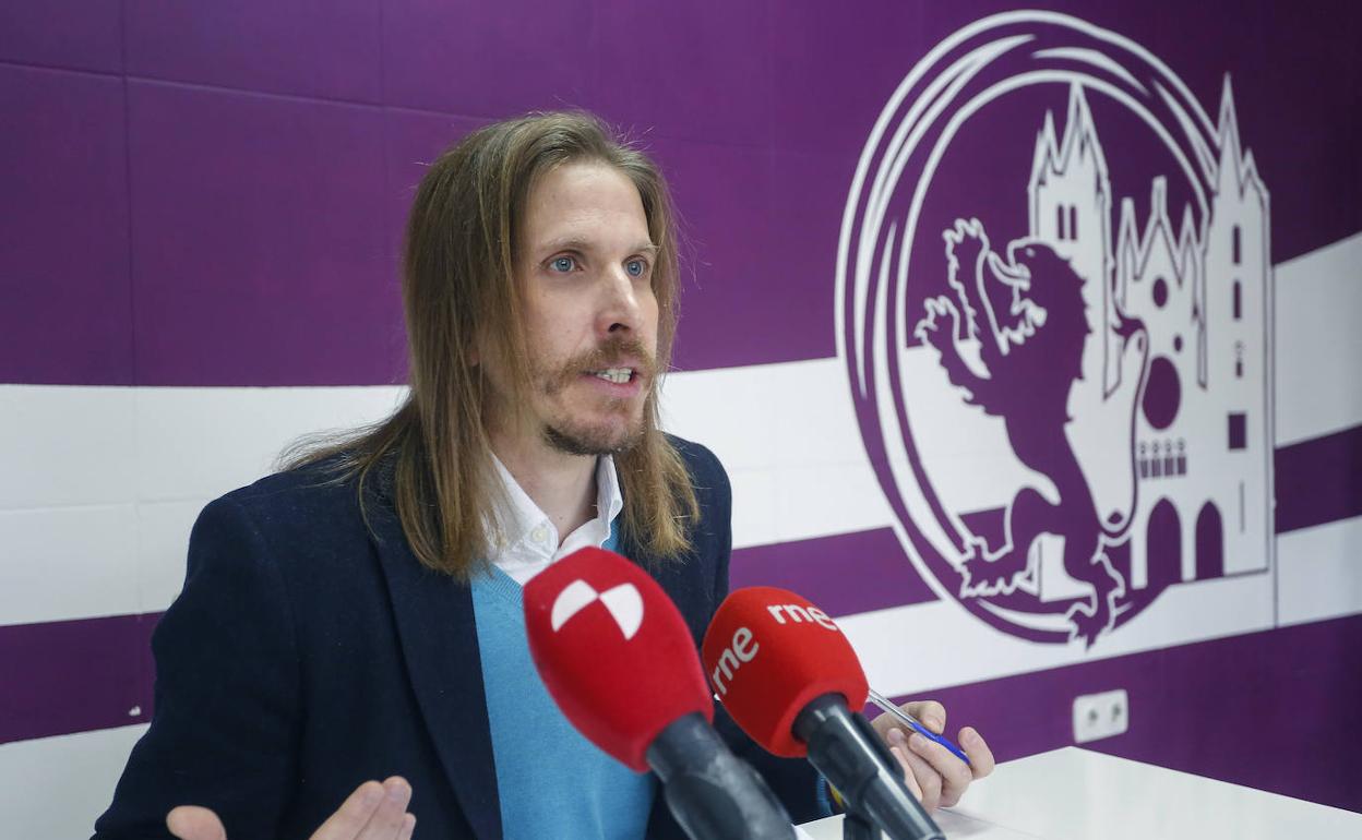 Pablo Fernández, en rueda de prensa. 