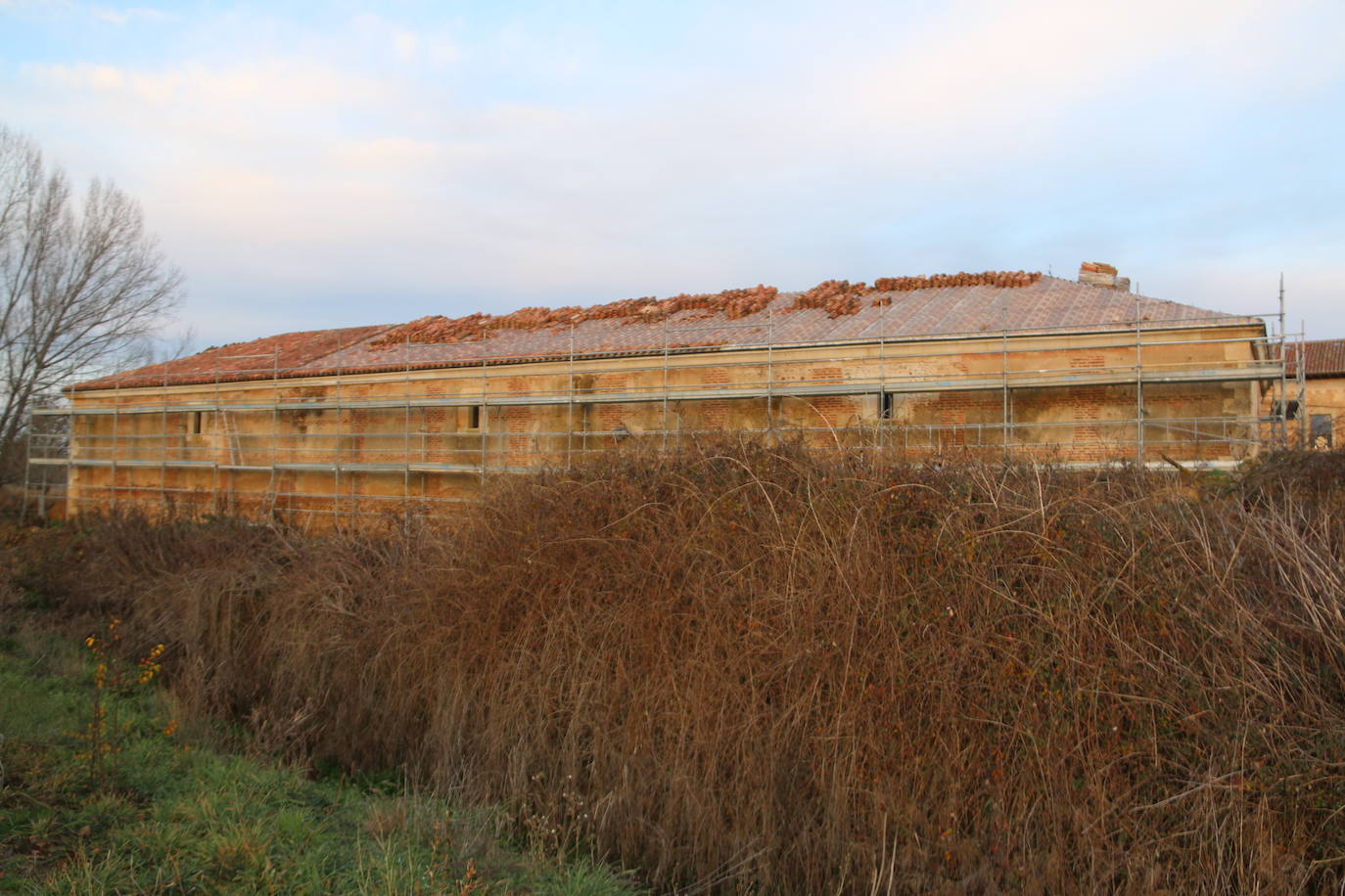 Fotos: Obras en la panera del Monasterio de Sandoval