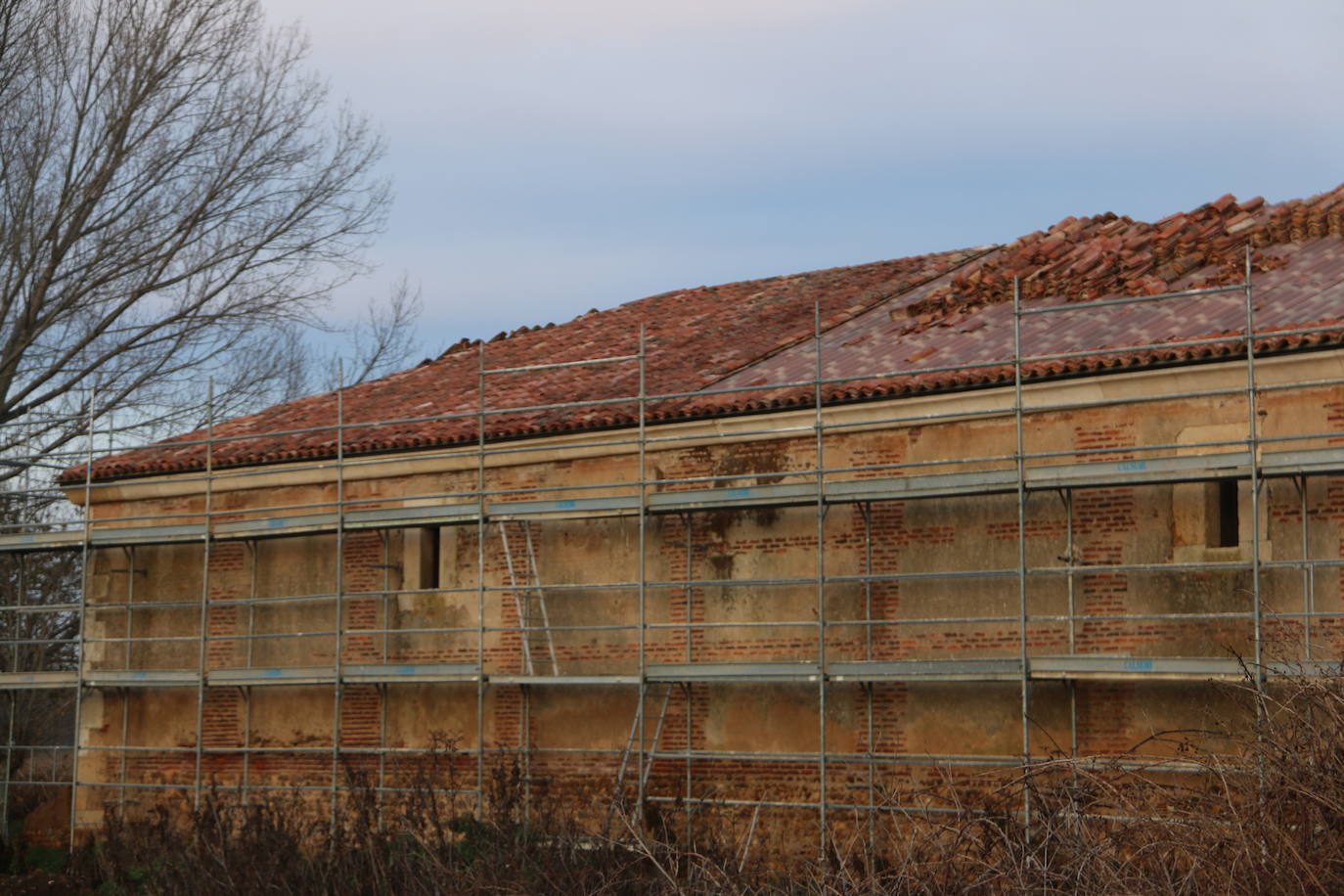 Fotos: Obras en la panera del Monasterio de Sandoval